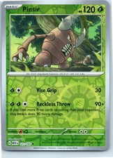 Pinsir Scarlet & Violet 151 127/165 Uncommon Reverse Holo Pokemon Near Mint