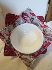 MIcrowave Bowl Cozy set of 2, Washington State Cougars theme 1A