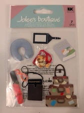 Jolee's Boutique 3D Stickers TRAVEL ACCESSORIES LUGAGE 79482 Fast FREE Ship!
