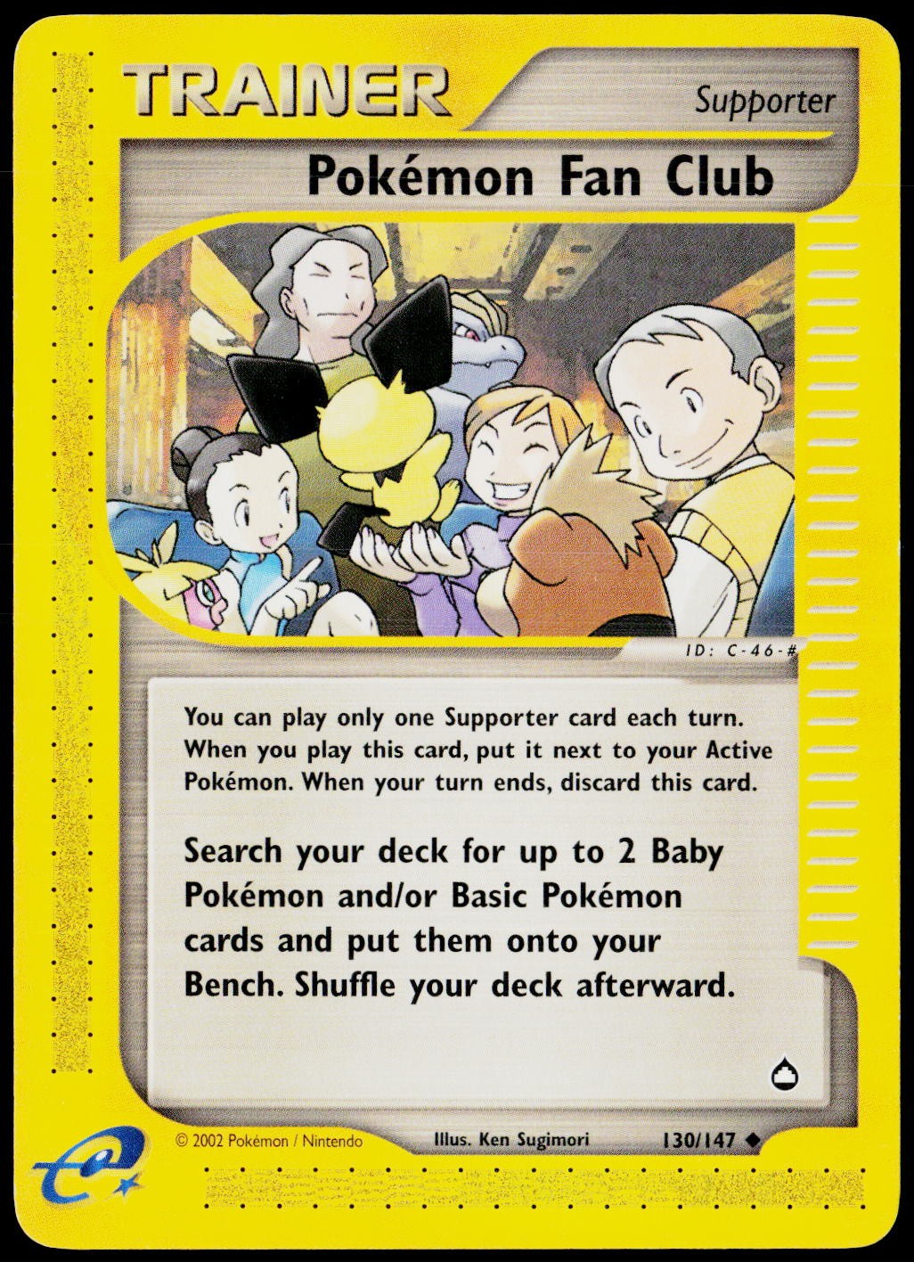 Pokemon Fan Club 130/147 Uncommon Aquapolis Pokemon Lightly Played