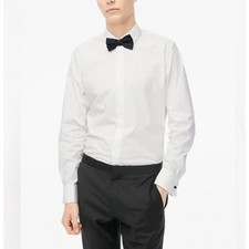 J Crew Slim Fit White Dress Shirt Spread Collar Mens Size 15 32 Style CA998