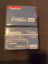 2 Makita BL1860B-2 18V LXT Lithium-Ion 6.0 Ah Batteries New In The Box.