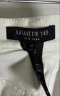 Lafayette 148 New York Women's White Raw Hem Cropped Ankle Jeans Size 12 — photo 4