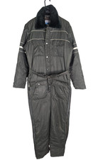 Vtg Sears 70s Snowmobile Snow Ski Suit One Piece coveralls Medium Green 40