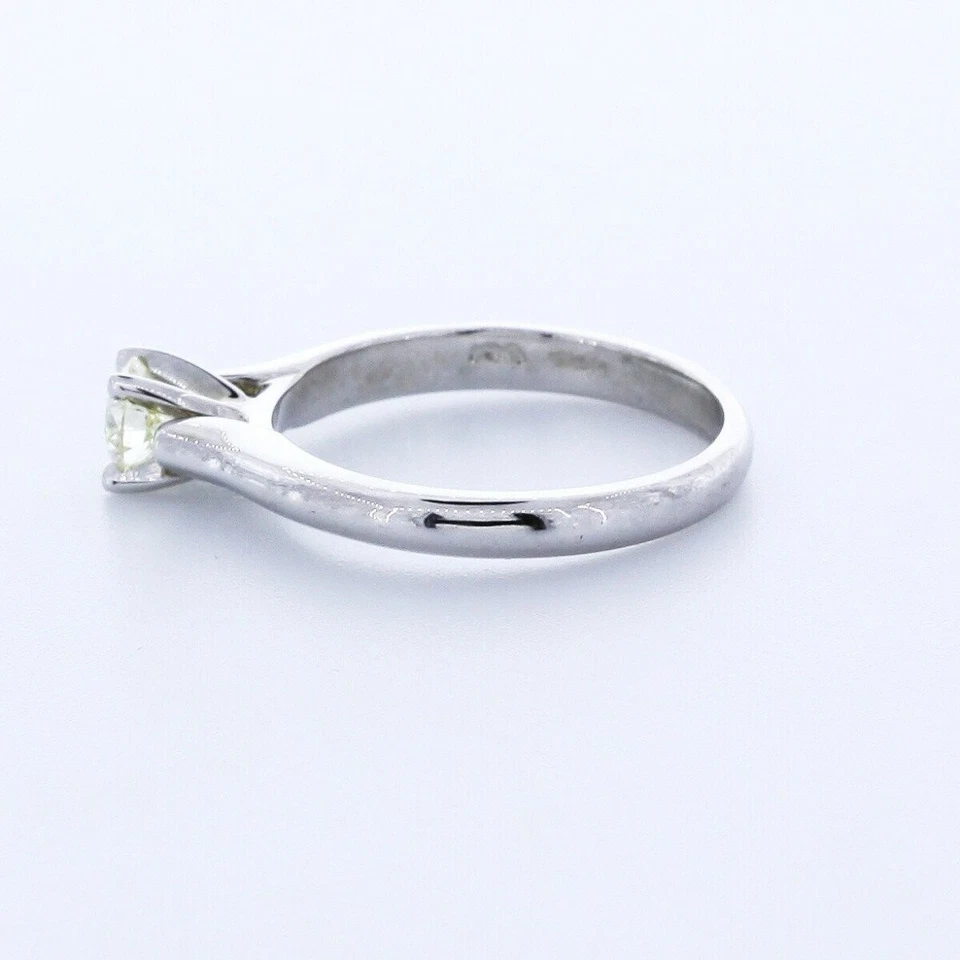 0.5CT Lab-Created Diamond E/VVS2 Round Cut 14K Gold Prong Classic Solitaire Ring - Image 4 of 4