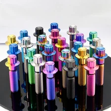 M8 Titanium Bolt Ti Split Rim Bolts BBS Wheels Screw 12 PT Assembly Bolts 2PCS