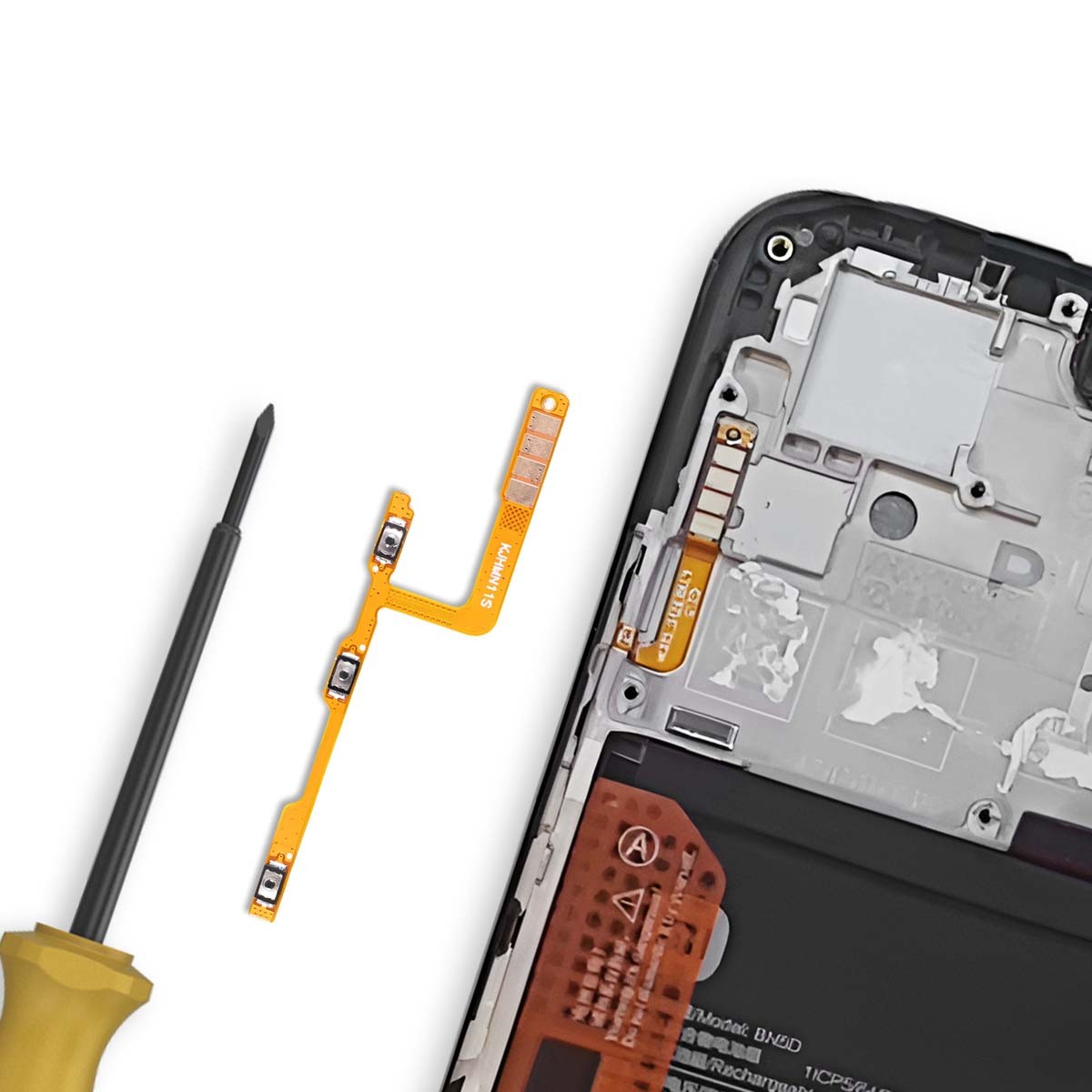 Nappe volume et power compatible avec smartphone Redmi Note 12S flexible - 3