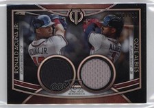 2020 Topps Tribute Dual Player Relics 8/150 Ronald Acuna Jr Ozzie Albies v1x