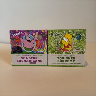 #ad Dr. Squatch Limited Edition SpongeBob Simpsons Soap Patrick Star Bart Simpson $20.00