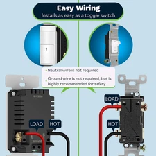 PIR Motion Sensor Light Switch, Occupancy & Vacancy Motion Sensor Switch, 𝐎?...