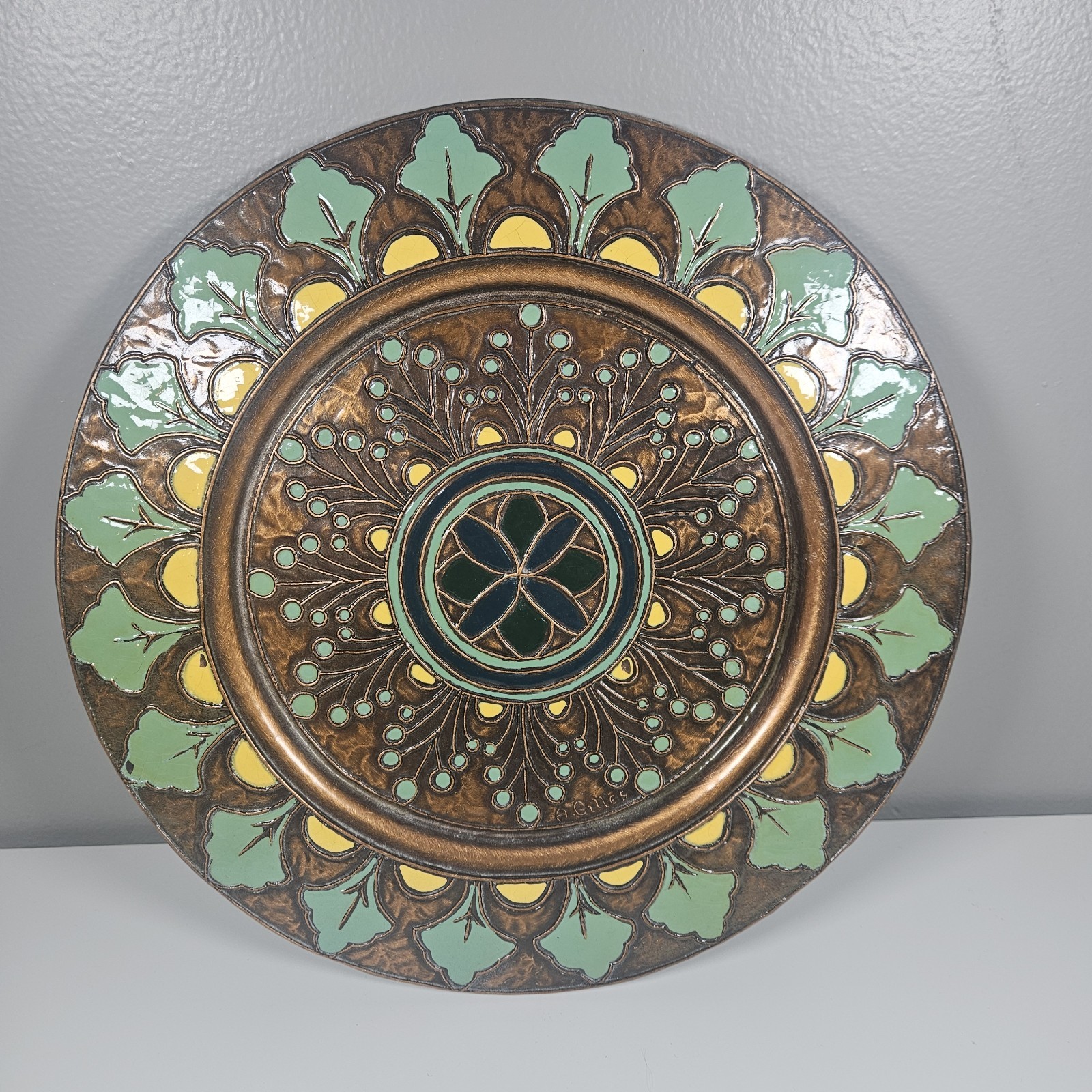 11"  Hand Painted Hand Made Decorative Wall Hanging