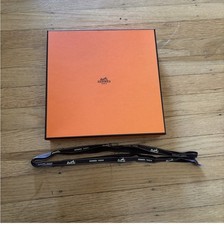 Herm s Orange Box 10.5 Inch X 10.5 Inch with Ribbon