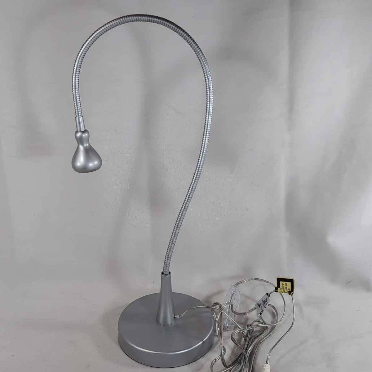 IKEA Jansjo Flexible Gooseneck Lamp Silver Table Desk Light LED