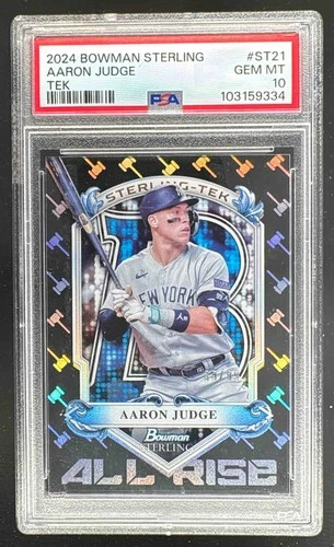 103159334 Aaron Judge 2024 Bowman Sterling #ST-21 Tek /99 PSA 10