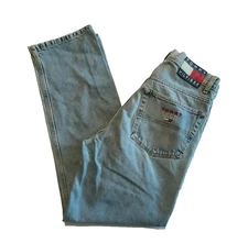Mens Tommy Hilfiger Stonewash Freedom Jeans Relaxed Logo Patch SIZE 31