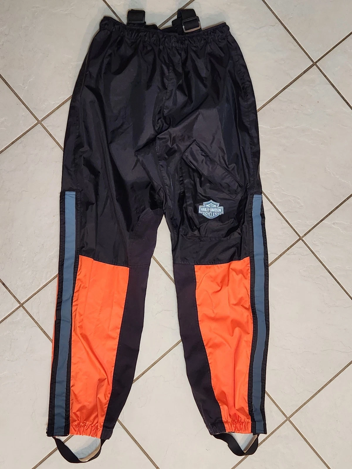 Harley-Davidson Rain Pants Mens Black Orange Motorcycle Riding Gear
Opens in a new window or tab