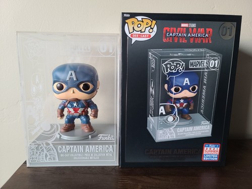 Funko POP! Die-Cast Captain America: Civil War Captain America 2021 Summer Con