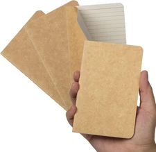 TWONE Pocket Notebook, 4 Pack Softcover Small Notebook for Taking Notes, Ruled P