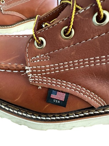 Neu mit Etikett Thorogood Damenstiefel 8 hergestellt in den USA 8" Mokassinnaht Keilabsatz American Heritage Work - Bild 9 von 11