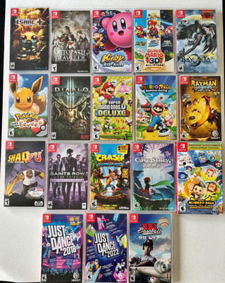 U PICK! Nintendo Switch Games - Pokemon Super Mario 3D All-Stars Kirby Bayonetta