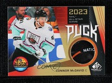 2023-24 Upper Deck SP Game Used All-Star Puck Relics Connor McDavid #ASP-CM 8nl