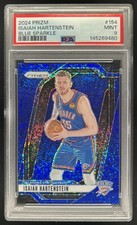 2024-25 Panini Prizm Isaiah Hartenstein Blue Sparkle #/144 Thunder PSA 9