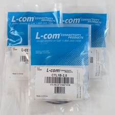 Lot of 3 L-com CTL1B-2.5 Thinline BNC Coax Cable 30" Male/Male NEW