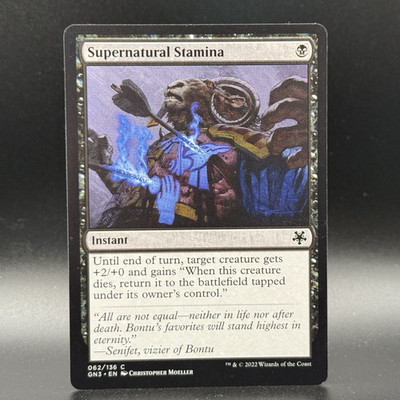 Supernatural Stamina Amonkhet Magic the Gathering Game Night GN3  MTG 62/136