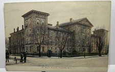 c1905 St. Mary's Hospital Street View Rochester New York Postcard litho Chrome