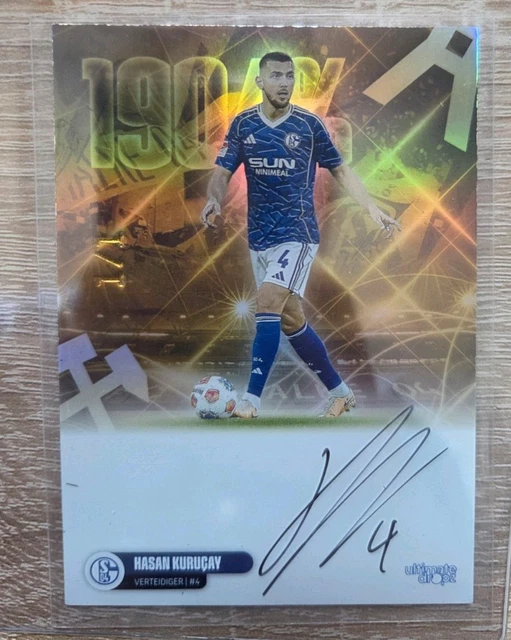 Hasan Kurucay FC SCHALKE 04 1/1 ON CARD AUTO ( Ultimate dropz ) One Of One