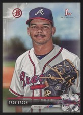 2017 Bowman Draft #BD-93 Troy Bacon Silver Atlanta Braves /499