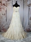 Ex Sample StraplessWedding Dress By Ronald Joyce Size 8 label Size 12