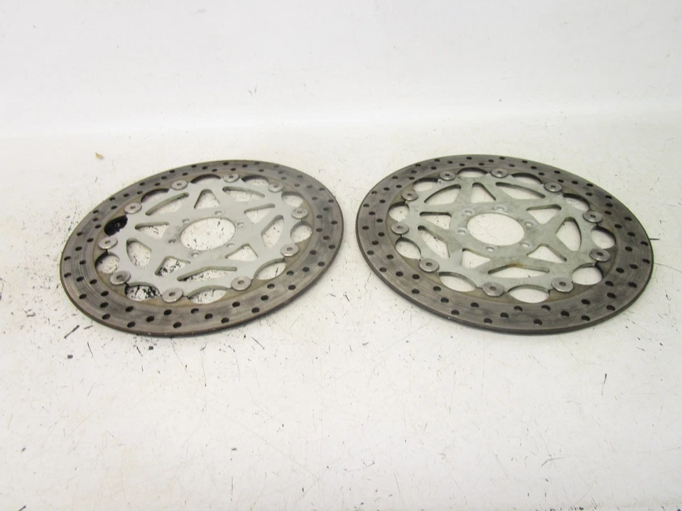 89 90 91 92 93 Yamaha FZR 1000 OEM Rotores de freno delanteros 4KG-2581T-20-00 1989-1993 Foto 4 de 4