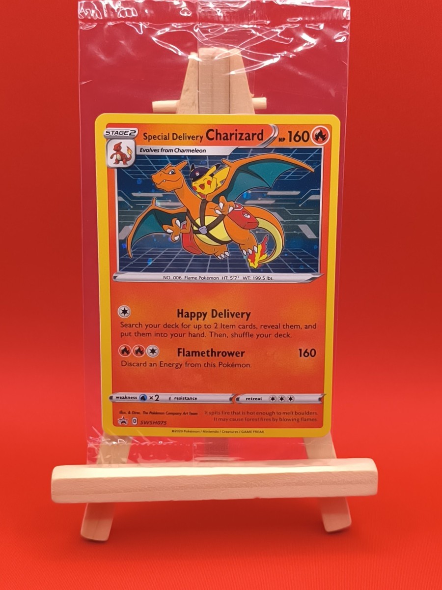 Special Delivery Charizard SWSH075 Exclusive Promo Pokemon