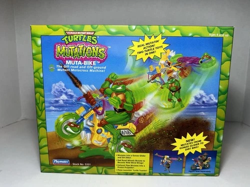 TMNT Ninja Turtles Muta-Bike Mutations by Playmates Vintage 1989 NEW RARE