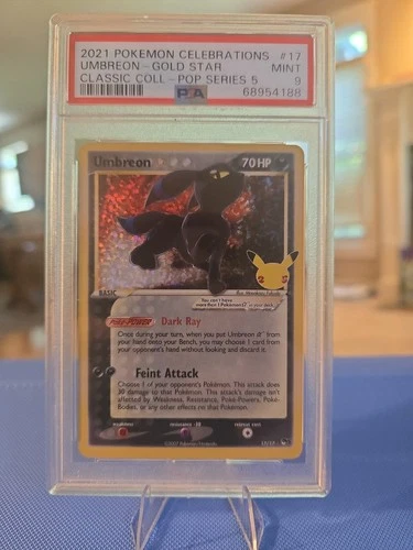Umbreon Star 17/17 Celebrations: Classic Collection Holo PSA 10
