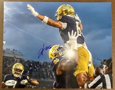 JORDAN FAISON SIGNED 8X10 PHOTO JSA NOTRE DAME FOOTBALL AUTO AUTOGRAPH ND