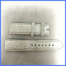 AUTHENTIC CHOPARD WHITE COLOR ALLGATOR STRAP 20MM X 18MM USED BAND  573