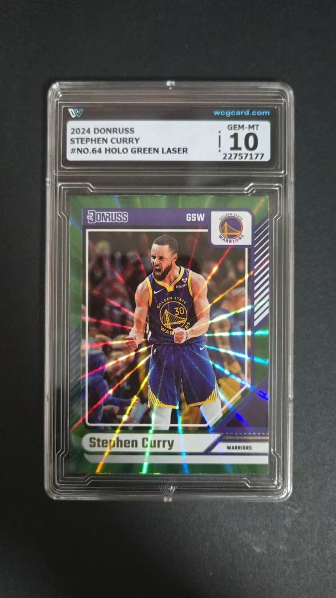 2024-25 Panini Donruss - Stephen Curry #64 Holo Green Laser for