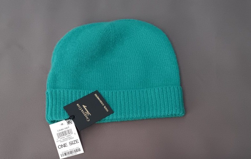 New! Charter club peacock green cashmere beanie. Cashmere Beanie - Teal Green - Headwear - & Other Stories US main image 4