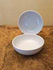 Jamie Oliver 2x Little Tinker Cereal Bowls 17cm Royal Worcester White On White