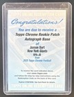 2025 Topps Chrome Jaxson Dart Rookie Patch Autographs (RAW)