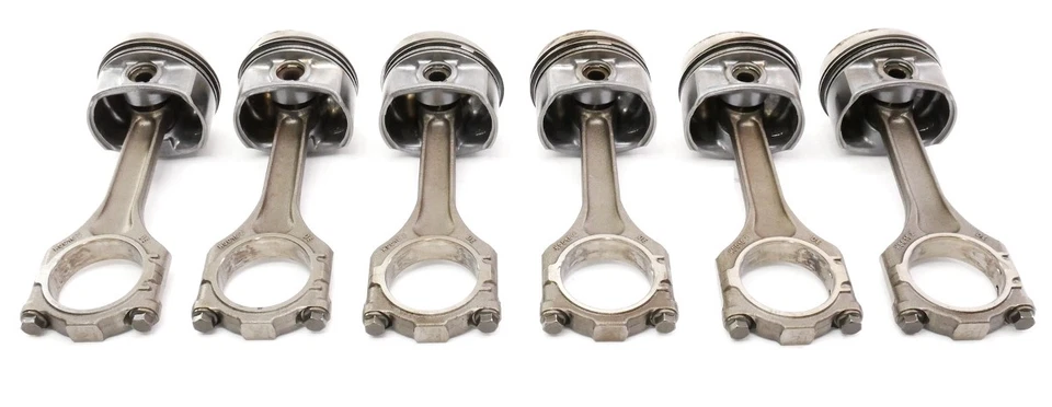 Juego de pistones y bielas 2008 VW Golf R32 MK5 3.2 VR6 CBRA - genuino Foto 2 de 4