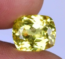 4.60 Ct Natural Ceylon Yellow Sapphire Cushion CERTIFIED Unheated Loose Gemstone