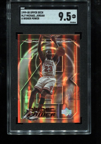 Michael Jordan 1999-00 Upper Deck #MJ7 A Higher Power NBA Chicago Bulls SGC 9.5