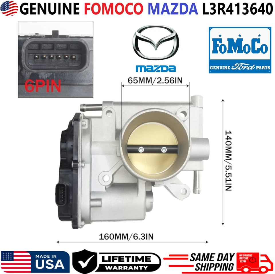 正品 FOMOCO 节气门车身 适用于 2006 - 2011 年马自达 3 5 6,2.0L 2.3L I4,L3R413640 — 第 2/4 张图片