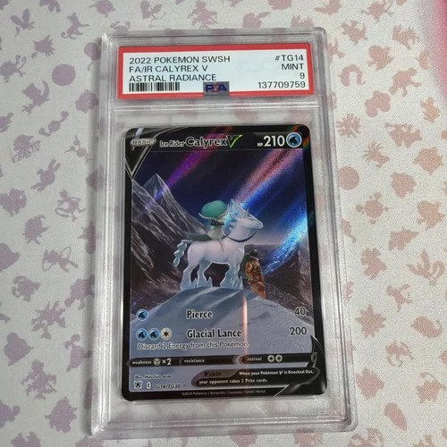 2022 Pokemon SWSH Ice Rider Calyrex V Trainer Gallery #TG14/TG30 PSA 9