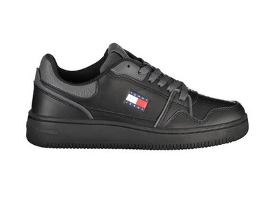 Tommy Hilfiger Turnschuhe Frau Schwarz Neu Logo Gr. 39