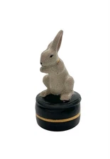 Bunny Trinket Box Ceramic Small Lidded Container Rabbit Takahashi Decor gift