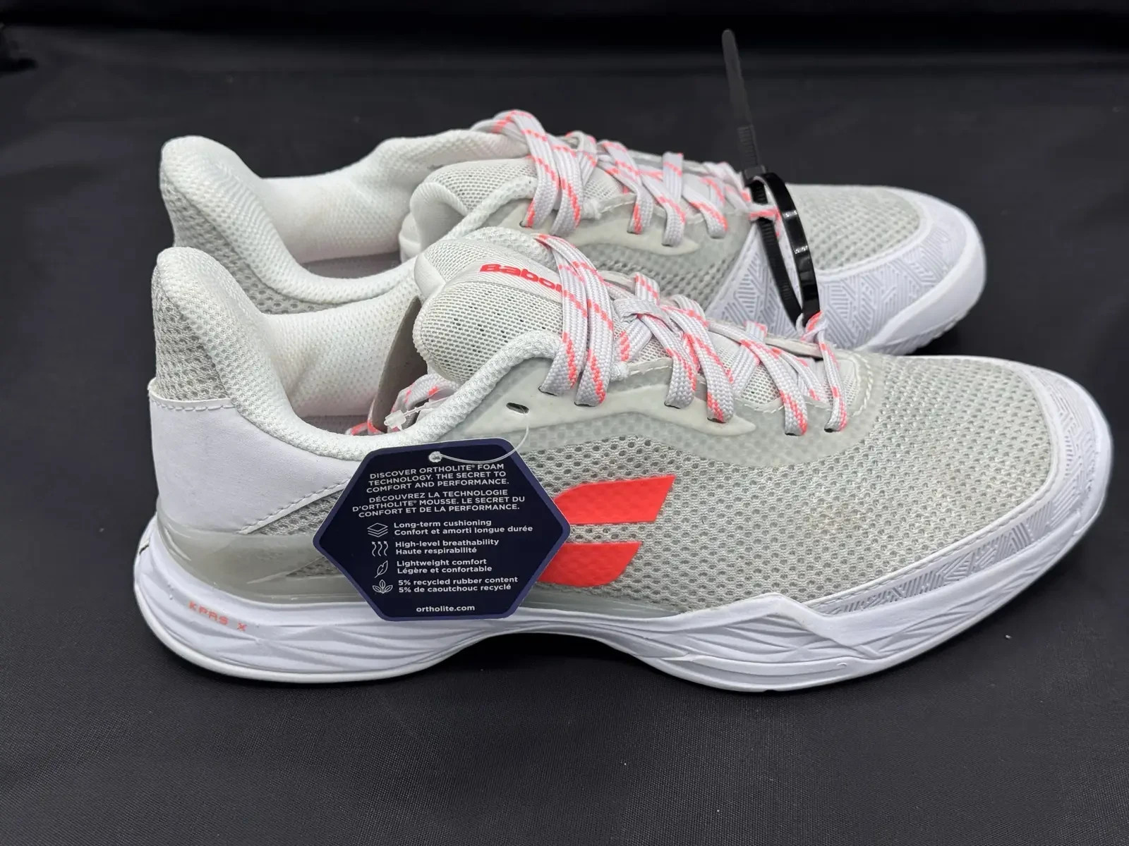 Babolat Jet Tere Clay Womens Tennis Shoes UK5 EU38 White Coral Ortholite NWT image 6